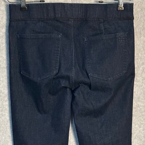 Tory Burch Sz 28 Pull On‎ Stretchy Denim Legging Dark Wash Jegging Elastic Waist - Picture 13 of 14